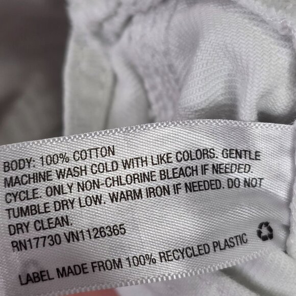 Womens Universal Thread White Denim Shortalls Romper 100% Cotton 3" Inseam 6 - Picture 4 of 9